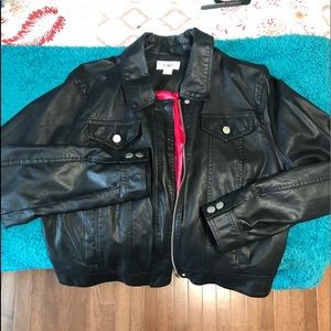 Faux leather jacket
